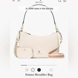 Kate Spade Emma Shoulder Bag in Parchment